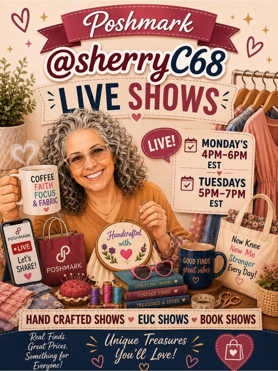Other - Tues 8/18 5pm EST Hand Crafted Upcycled & Vintage Share Show!
